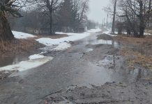 В шацком селе Новоселки размыло дорогу