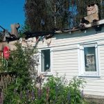 В Шацком округе в селе Черная Слобода горел трехквартирный дом